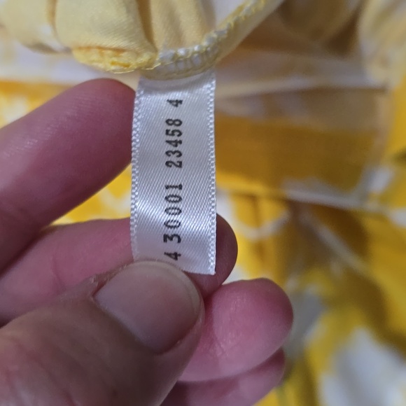 Bobbie Brooks Yellow Floral Mini Dress Size Large - Picture 7 of 12
